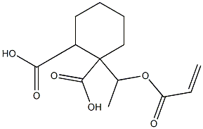 1,2-Cyclohexanedicarboxylic acid hydrogen 1-[1-(acryloyloxy)ethyl] ester 结构式