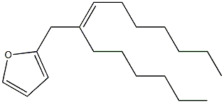 2-[(E)-2-Hexyl-2-nonenyl]furan 结构式