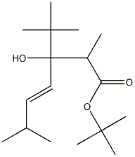 2,6-Dimethyl-3-hydroxy-3-tert-butyl-4-heptenoic acid tert-butyl ester 结构式