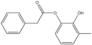 Phenylacetic acid 2-hydroxy-3-methylphenyl ester 结构式