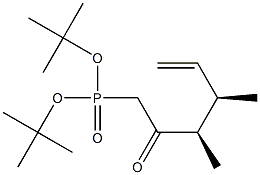 [(3R,4R)-3,4-Dimethyl-2-oxo-5-hexenyl]phosphonic acid di-tert-butyl ester 结构式