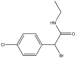 N-Ethyl-2-(4-chlorophenyl)-2-bromoacetamide 结构式