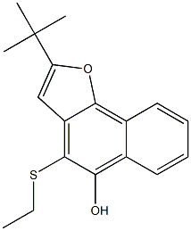 4-Ethylthio-2-tert-butylnaphtho[1,2-b]furan-5-ol 结构式