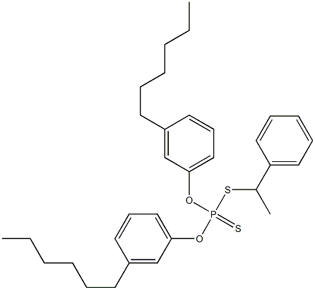 Dithiophosphoric acid O,O-bis(3-hexylphenyl)S-(1-phenylethyl) ester 结构式