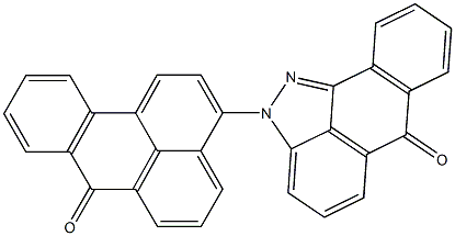 2-(7-Oxo-7H-benz[de]anthracen-3-yl)anthra[1,9-cd]pyrazol-6(2H)-one 结构式