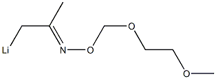 1-Lithio-2-[(2-methoxyethoxy)methoxyimino]propane 结构式