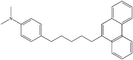 1-(4-Dimethylaminophenyl)-5-(9-phenanthryl)pentane 结构式
