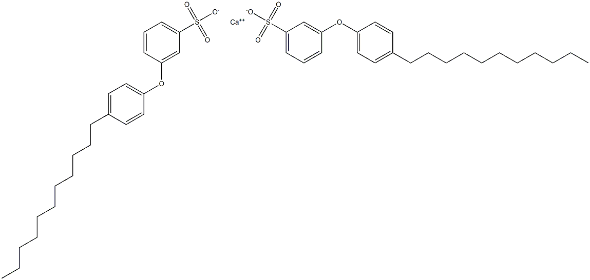 Bis[3-(4-undecylphenoxy)benzenesulfonic acid]calcium salt 结构式