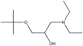 1-(Diethylamino)-3-tert-butoxy-2-propanol 结构式