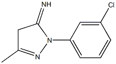 1-(m-Chlorophenyl)-3-methyl-5-imino-2-pyrazoline 结构式