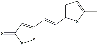 5-[2-(5-Methyl-2-thienyl)ethenyl]-3H-1,2-dithiol-3-thione 结构式