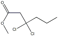 3,3-Dichlorocaproic acid methyl ester 结构式