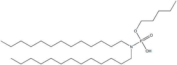 N,N-Ditridecylamidophosphoric acid hydrogen pentyl ester 结构式