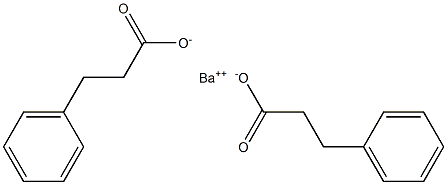 Bis(3-phenylpropanoic acid)barium salt 结构式