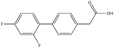 4-(2,4-Difluorophenyl)benzeneacetic acid 结构式