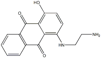 1-Hydroxy-4-[2-(amino)ethylamino]anthraquinone 结构式