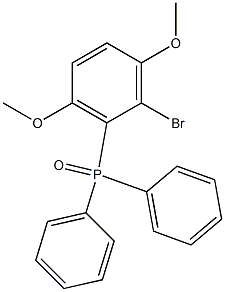 (2-Bromo-3,6-dimethoxyphenyl)diphenylphosphine oxide 结构式