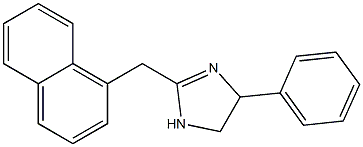 2-(1-Naphtylmethyl)-4-phenyl-2-imidazoline 结构式