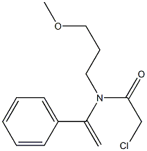 N-[1-(Phenyl)vinyl]-N-[3-methoxypropyl]-2-chloroacetamide 结构式