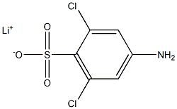 4-Amino-2,6-dichlorobenzenesulfonic acid lithium salt 结构式