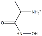 1-Hydroxyamino-1-oxopropan-2-aminium 结构式