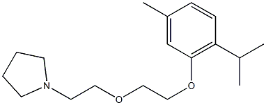 1-[2-[2-(Thymyloxy)ethoxy]ethyl]pyrrolidine 结构式