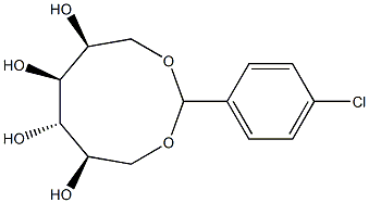 1-O,6-O-(4-Chlorobenzylidene)-L-glucitol 结构式