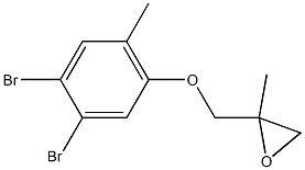 3,4-Dibromo-6-methylphenyl 2-methylglycidyl ether 结构式