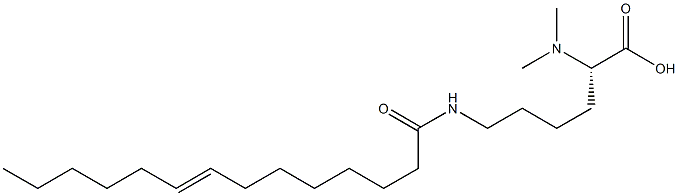 N6-(8-Tetradecenoyl)-N2,N2-dimethyllysine 结构式