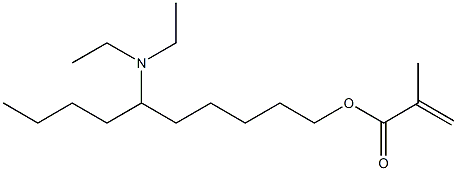 Methacrylic acid 6-(diethylamino)decyl ester 结构式