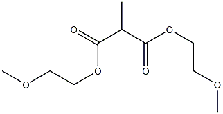 Ethane-1,1-dicarboxylic acid bis(2-methoxyethyl) ester 结构式