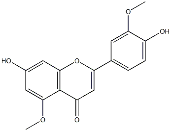 Luteolin 3',5-dimethyl ether 结构式