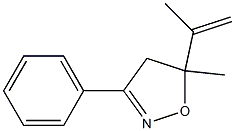 5-Methyl-5-(1-methylvinyl)-3-phenyl-4,5-dihydroisoxazole 结构式