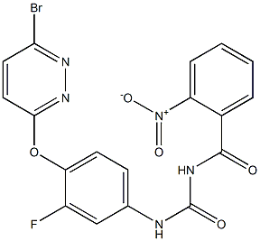 1-(2-Nitrobenzoyl)-3-[4-[(6-bromo-3-pyridazinyl)oxy]-3-fluorophenyl]urea 结构式