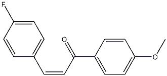 (Z)-4-Fluoro-4'-methoxychalcone 结构式