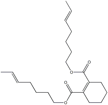 1-Cyclohexene-1,2-dicarboxylic acid bis(5-heptenyl) ester 结构式