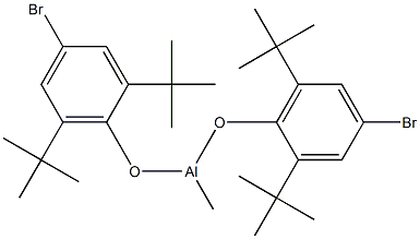 Methylbis(4-bromo-2,6-di-tert-butylphenoxy) aluminum 结构式