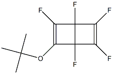 2-tert-Butoxy-1,3,4,5,6-pentafluorobicyclo[2.2.0]hexa-2,5-diene 结构式