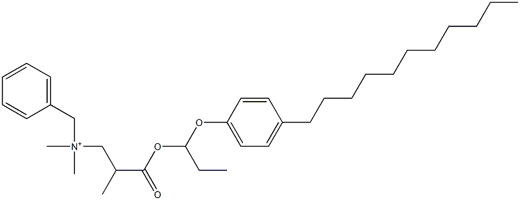 N,N-Dimethyl-N-benzyl-N-[2-[[1-(4-undecylphenyloxy)propyl]oxycarbonyl]propyl]aminium 结构式