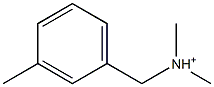 3-Methyl-N,N-dimethylbenzenemethanaminium 结构式