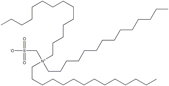 N,N-Ditetradecyl-N-sulfonatomethyl-1-tetradecanaminium 结构式