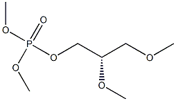 (+)-Phosphoric acid dimethyl(S)-2,3-dimethoxypropyl ester 结构式