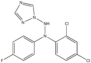 1-(1H-1,2,4-Triazol-1-yl)-2-[4-fluorophenyl]-2-(2,4-dichlorophenyl)hydrazine 结构式