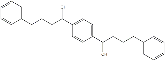 1,1'-(1,4-Phenylene)bis(4-phenyl-1-butanol) 结构式