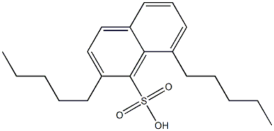 2,8-Dipentyl-1-naphthalenesulfonic acid 结构式