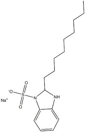 2,3-Dihydro-2-nonyl-1H-benzimidazole-1-sulfonic acid sodium salt 结构式