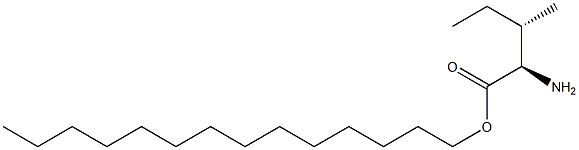 (2R,3S)-2-Amino-3-methylvaleric acid tetradecyl ester 结构式