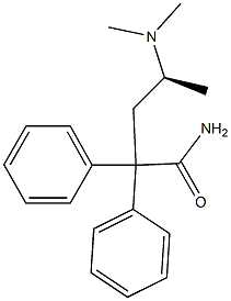 [S,(+)]-4-(Dimethylamino)-2,2-diphenylvaleramide 结构式