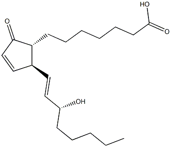 (13E,15R)-15-Hydroxy-9-oxo-10,13-prostadien-1-oic acid 结构式