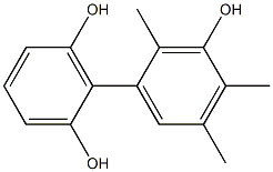 2',4',5'-Trimethyl-1,1'-biphenyl-2,3',6-triol 结构式